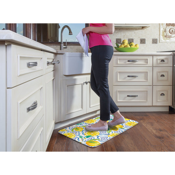 August Grove® Elcin Lovely Lemons Comfort AntiFatigue Mat & Reviews